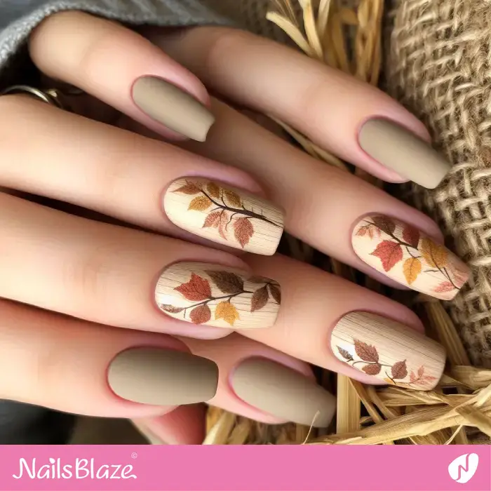 Fall Leaves Nails | Seasonal - NB1194